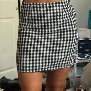 American Eagle Outfitters Black and White Mini Pencil Skirt